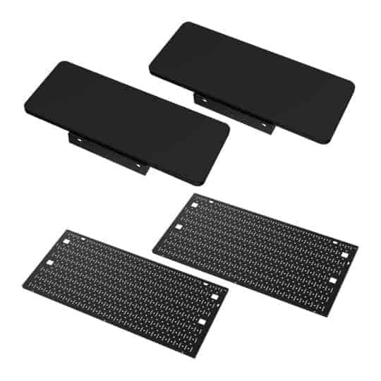 (image for) CORSAIR PLATFORM:6 Desk - Desk Extensions and Side Pegboards kit - Black